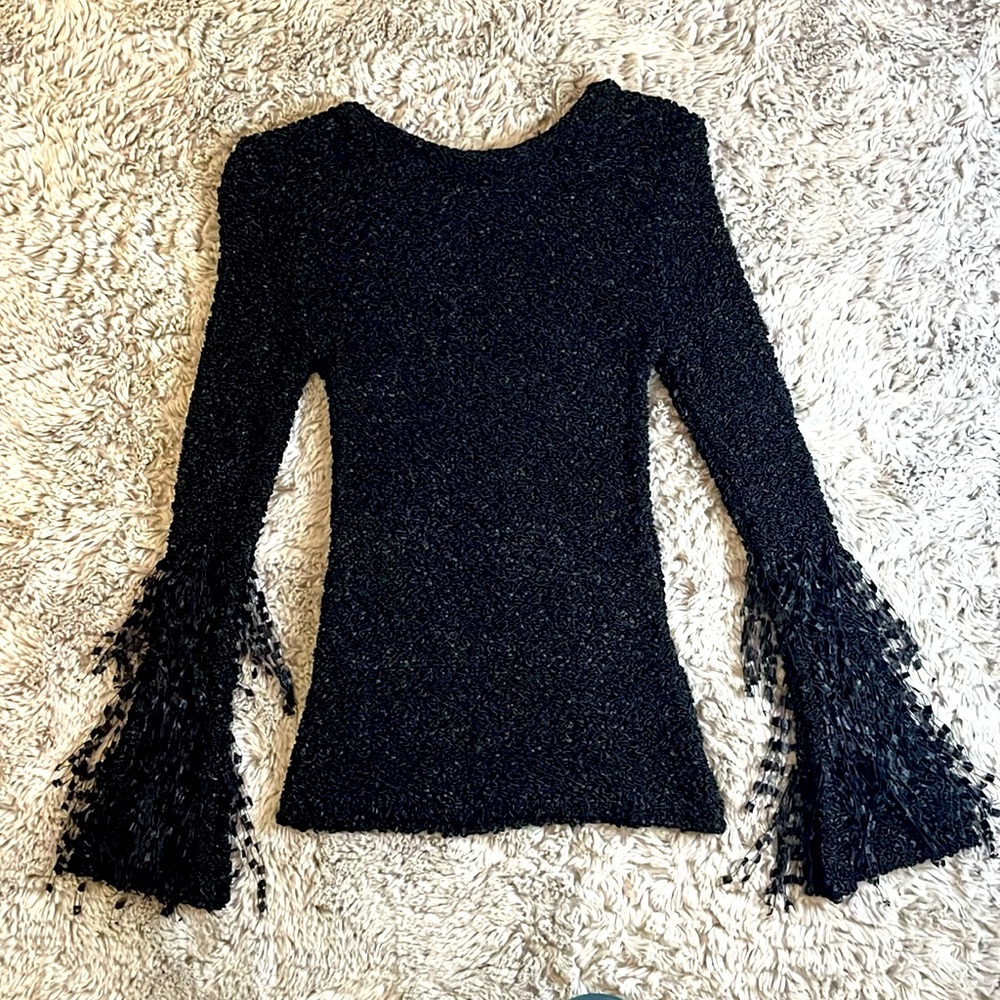 Elegant Black Long Sleeve Top